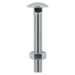 Carriage Bolt & Nut - Stainless Steel