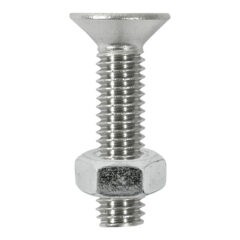 Countersunk Socket Screw & Nut - Stainless Steel