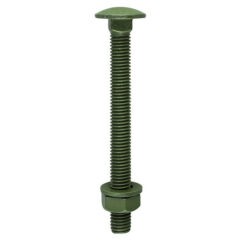 Carriage Bolt, Washer & Nut - Exterior Green